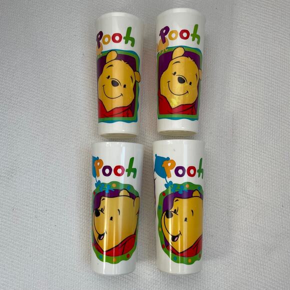 Vintage Tupperware Winnie the Pooh & Tigger and Pooh & Piglet Tumblers - Picture 2 of 10